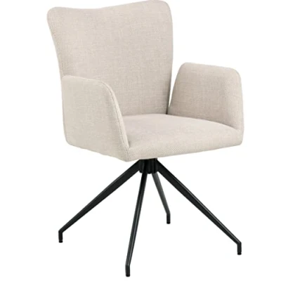 Afbeelding van Eetkamerstoel Erwin Met Armleuning Basel Beige Giga Living