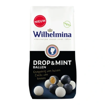 Afbeelding van Wilhelmina Drop &amp; Mint 10x200g