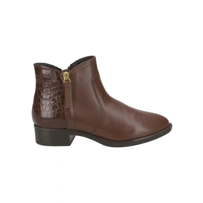 Afbeelding van Geox Felicity Korte laarzen, Dames, Maat: 38.5, Braun Leer