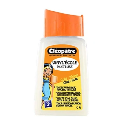 Afbeelding van Cléopâtre Vinyl&#039;School of Glue fles met penseelsluiting, 80 g, wit