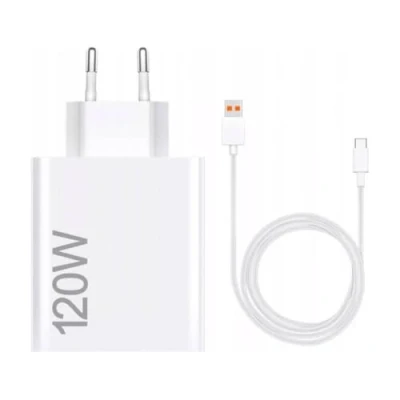 Image de Chargeur Xiaomi HyperCharge Combo USB Type A 120 W Blanc