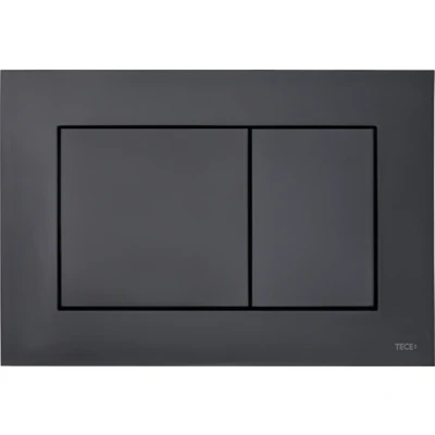 Afbeelding van Tece TeceNow bedieningsplaat kunststof duospoeltechniek bediening voor of bovenzijde 220x150x5 mm kleur zwart mat