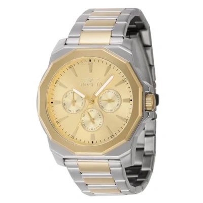 Afbeelding van Invicta Speedway Herenhorloge kwarts roestvrij staal 42 mm, Tweekleurig / goud, Modieus