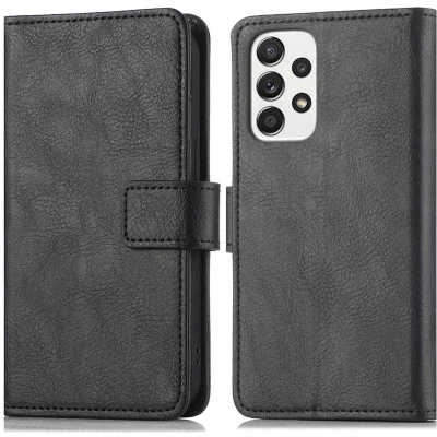 Afbeelding van iMoshion Hoesje Geschikt voor Samsung Galaxy A33 Met Pasjeshouder Luxe Bookcase 2.0 Zwart