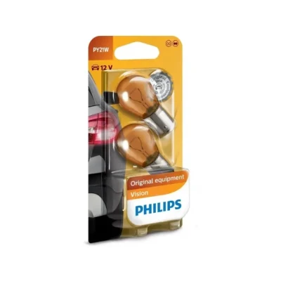 Afbeelding van Philips PY21W Halogeen lamp 12V BAU15s Standard