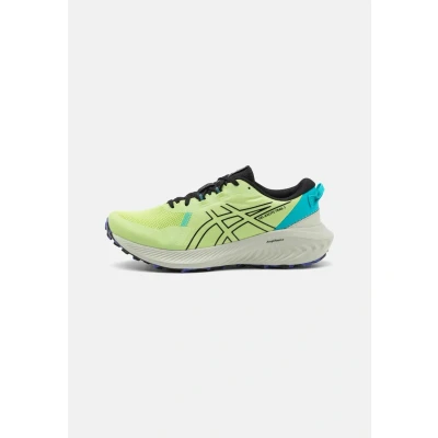 Afbeelding van Asics Gelexcite 2 Trail hardloopschoenen, Heren, Maat: 45, Lime green/black Textiel/ synthetisch