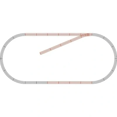 Afbeelding van H0 Roco GeoLine (met ballastbed) 61101 Uitbreidingsset 1 set(s)