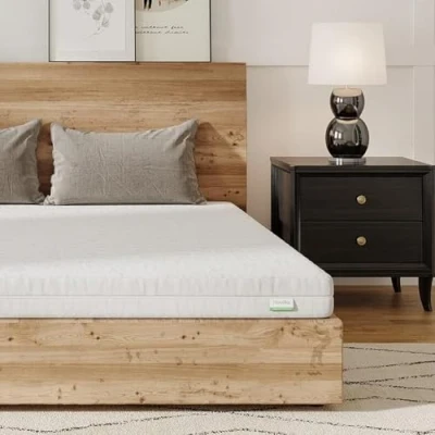 Afbeelding van Novilla Schuimstofmatras, 80 x 200 cm, matras met afneembare hoes en 7 comfortzones, omkeerbaar, zomer/winter, ademend, hoogte 14 cm