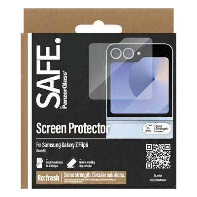 Afbeelding van PanzerGlass Screenprotector Geschikt voor Samsung Galaxy Z Flip 6 Safe Ultra Wide Fit