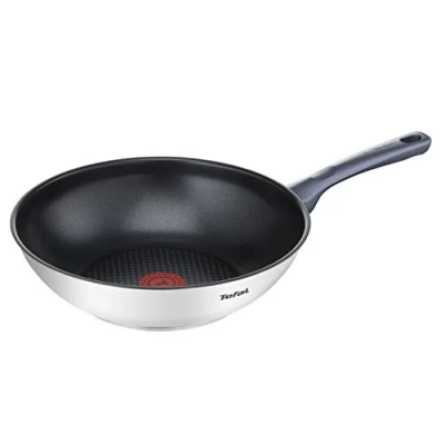 Image de Tefal Poele Wok Dailycook En Inox O 28 Cm Tous Feux Dont Induction