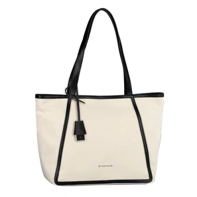 Afbeelding van TOM TAILOR Shopper Schoudertas Suzi Zip Tote Bag Beige Crème