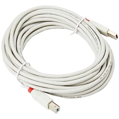 Afbeelding van LINDY USB kabel 2.0 A stekker, B stekker 5.00 m Grijs 36685