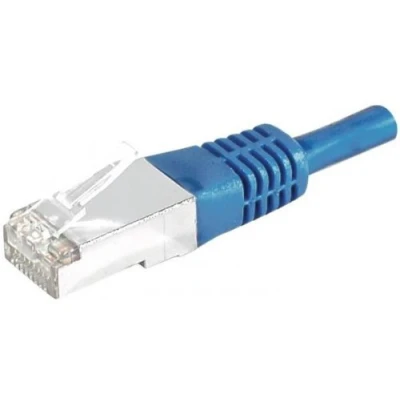 Afbeelding van Exertis Connect Patchkabel S/FTP, PiMF, CAT.6, blauw, 15,0 m met bijzonder smalle knikbeveiliging (S/FTP, CAT6, 15 m), Netwerkkabel