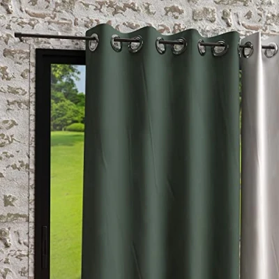 Image de Rideaux à œillets Bohème vert 135x250 cm