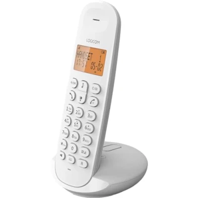 Afbeelding van Logicom ILOA 155T Draadloze vaste telefoon met recorderantwoordapparaat Solo Analoge en Dect telefoons Wit