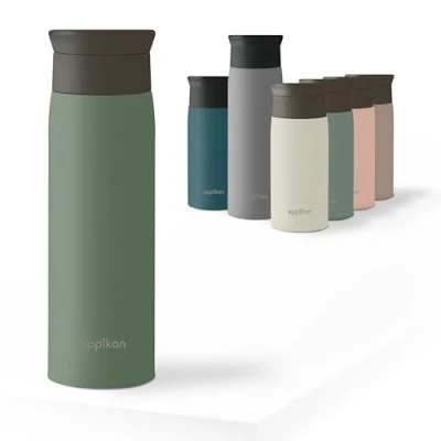 Afbeelding van Thermosbeker, roestvrij staal, 350 ml, 500 reismok, autobeker, lekvrij met hygiënische 360 drinkopening (Xanadu, ml)