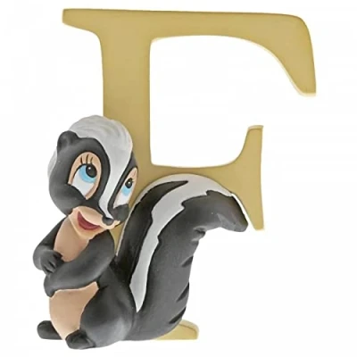 Afbeelding van Disney Alfabet Letter F &#039;F&#039; als in Flower, oftewel Bloempje het stinkdier uit Disney&#039;s Bambi