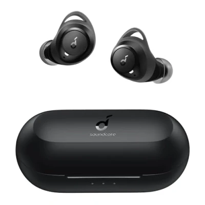 Image de Soundcore Anker A1 Écouteurs Bluetooth sans Fil, de Sport Étanche IPX7, Son Personnalisé, Autonomie 35H, Charge Rapide USB C, Commande par Boutons, Transport,
