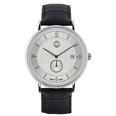 Afbeelding van Mercedes Benz Collectie 2020 Klassiek herenhorloge, zilver/blauw, Blauw, en casual, casual