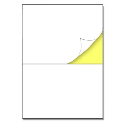 Afbeelding van A4. 2 pro Blatt 25 wit