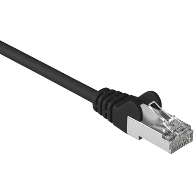 Afbeelding van CAT5e FTP patchkabel 1,50 meter zwart netwerkkabel internetkabel UTP kabel