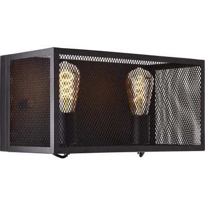 Afbeelding van Brilliant Maze Wandlamp Zwart