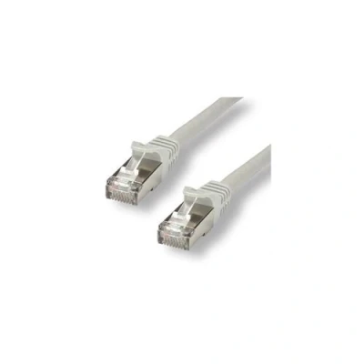 Image de MCL Cordon de raccordement RJ 45 (M) pour 5 m 6.2 mm SFTP CAT 7 sans halogène, crochet noir
