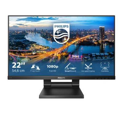 Afbeelding van Philips 222B1TC/00 (1920 x 1080 Pixels, 21.50&quot;), Monitor, Zwart