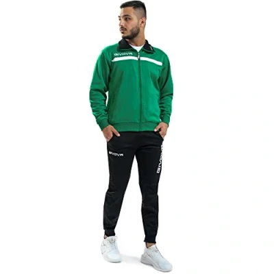 Afbeelding van Givova Trainingspak, One Full Zip, Groen/Zwart