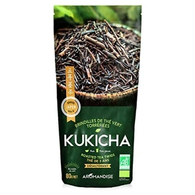 Image de Brindilles de thé vert torréfiées Kukicha BIO sachet 80 g