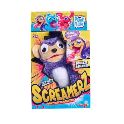 Image de Smoby Screamerz Peluche Intéractive Amusante Singe 28 Cm Bruits En La Secouant Ou Appuyant Sur Le Bouton