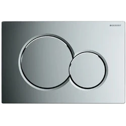 Afbeelding van Geberit Sigma01 bedieningsplaat, voor 2 toets spoeling afdekplaat en