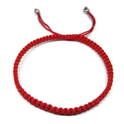 Afbeelding van Mystic Jewels Armband in cabala stijl van rode draad, amulet, bescherming tegen het boze oog, geluksbrenger en metaalvrij