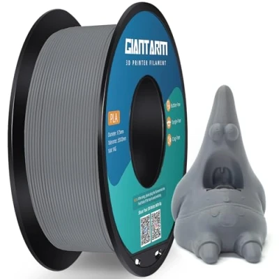 Afbeelding van Giantarm PLA filament 1,75 mm, voor 3D printers, PLA, grijs, 1 kg spoel