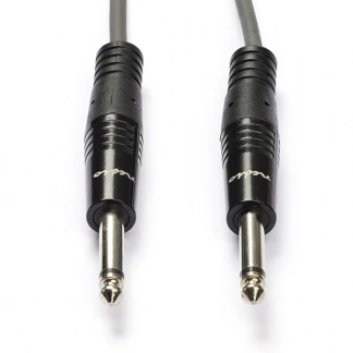 Afbeelding van 6.35 mm jack kabel Nedis 1.5 meter (Mono, Ongebalanceerd, 100% koper)