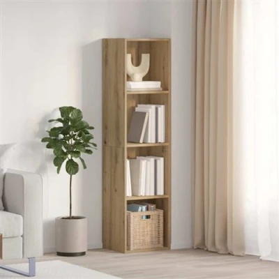 Afbeelding van vidaXL Boekenkast/tv meubel 36x30x143cm bewerkt hout oud houtkleurig