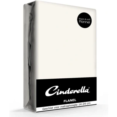 Afbeelding van Cinderella Morning Hoeslaken (tot 30 cm) Flanel 160x200/210 cm Ivory