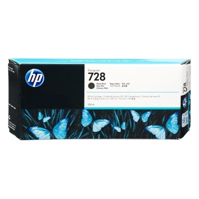 Image de HP 728 cartouche d&#039;encre DesignJet noire mate 300 ml