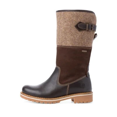 Afbeelding van Tamaris MOON Snowboots, Dames, Maat: 37, Mocca Leer/ synthetisch