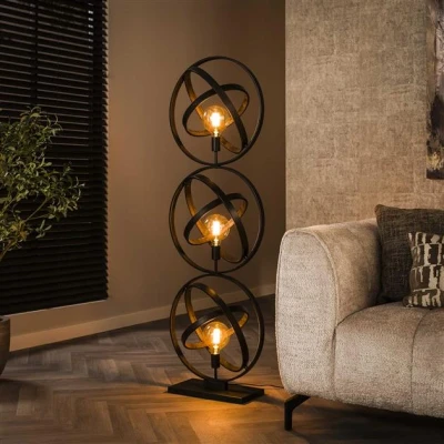 Afbeelding van Hoyz Collection Vloerlamp 3L Galaxy Artic Zwart