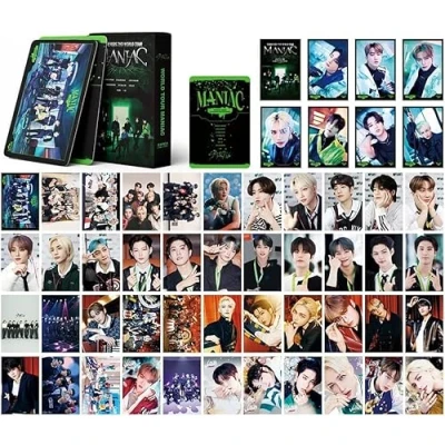 Afbeelding van 55 stuks Kpop Stray Kids Maniac Fotokaarten Merch Lomo Cards 2ND World Tour Album Kaarten Fans Cadeau