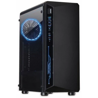 Image de Inter Tech C 3 Saphir Tour ATX pas d&#039;alimentation (ATX) noir USB/Audio