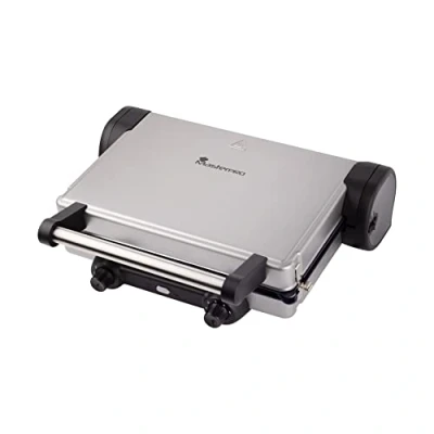 Afbeelding van MasterPRO Contactgrill Elektrisch Anti aanbaklaag Zwart/RVS