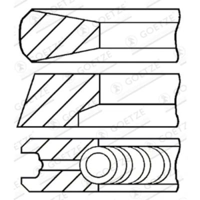 Afbeelding van Goetze Engine Zuigerveren 08 854700 00
