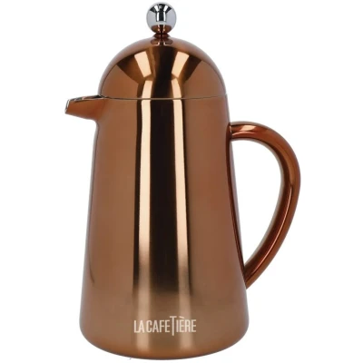 Afbeelding van La Cafetière Cafetiere Havana RVS / Copper Dubbelwandig 1 Liter 7 kops