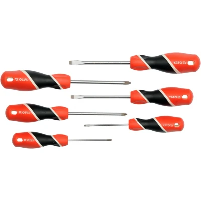 Afbeelding van YATO YT 25965 Schroevendraaierset 6 3 mm, 5 PH0, PH1, PH2 Display (karton)