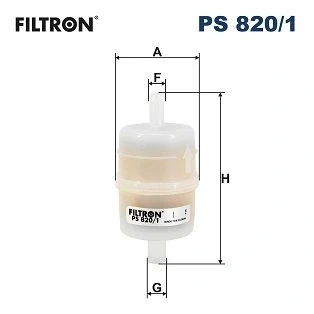 Afbeelding van FILTRON PS 820/1 Brandstoffilter Pijpfilter 12mm 10mm MERCEDES BENZ: Viano, Vito Minibus, Mixto