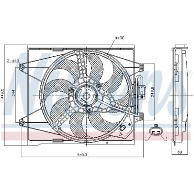 Afbeelding van Nissens Ventilatorwiel motorkoeling 85744