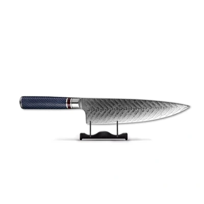 Afbeelding van Dragonfire Micarta Jewels Damascus japans Koksmes 20 cm Special Edition