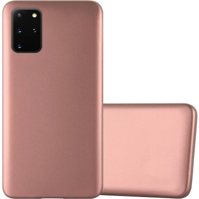 Afbeelding van Cadorabo Hoesje geschikt voor Samsung Galaxy S20 PLUS in METALLIC ROSE GOUD Beschermhoes gemaakt van flexibel TPU silicone Case Cover